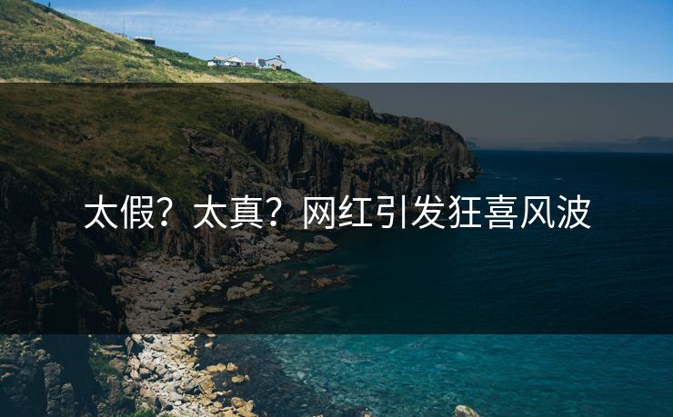 太假？太真？网红引发狂喜风波
