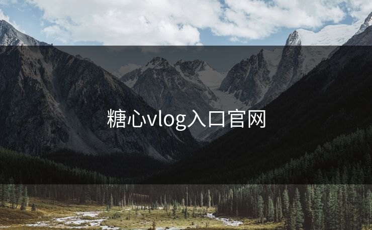 糖心vlog入口官网